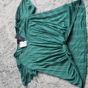 Green Flutter Sleeve Tee